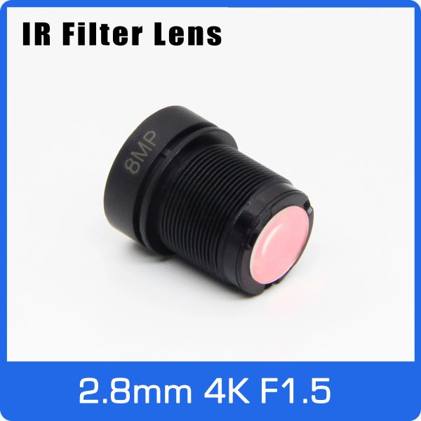 Lens 4K IR Filtreli Süper Yıldız Işığı lens 8MP 2.8mm Diyafram F1.5 1/2.5 inç Eylem Kamerası ve Araba Sürüş Kayıt Cihazı EKEN/SJCAM