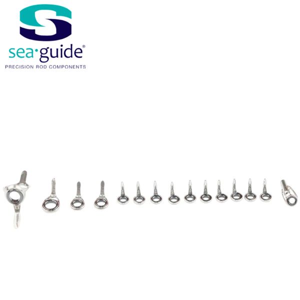 Acessórios Seaguide 15pcs Guia de haste de pesca de bream.