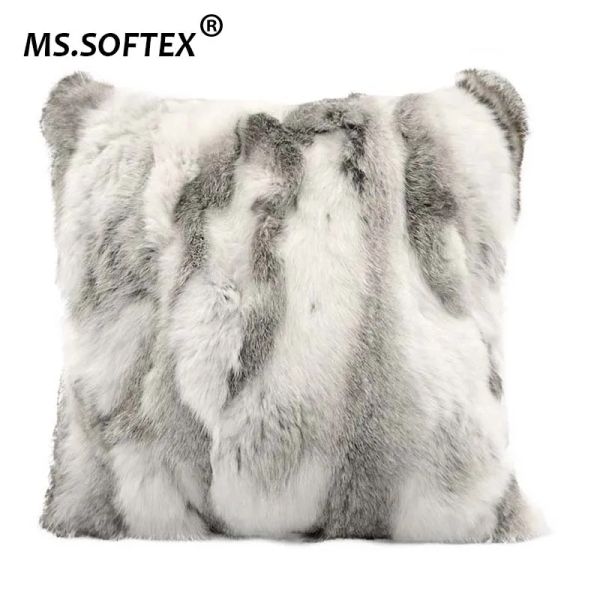 Подушка г -жа Softex подлинная кроличья меховая подушка корпусная наволочка натуральная подушка натуральная меховая подушка на дом украшения бесплатная доставка