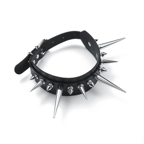 Colares Gody Spiked Charker Collar Punk Rock Colar colar de colar gótico Chokers Cool Cosplay Acessórios