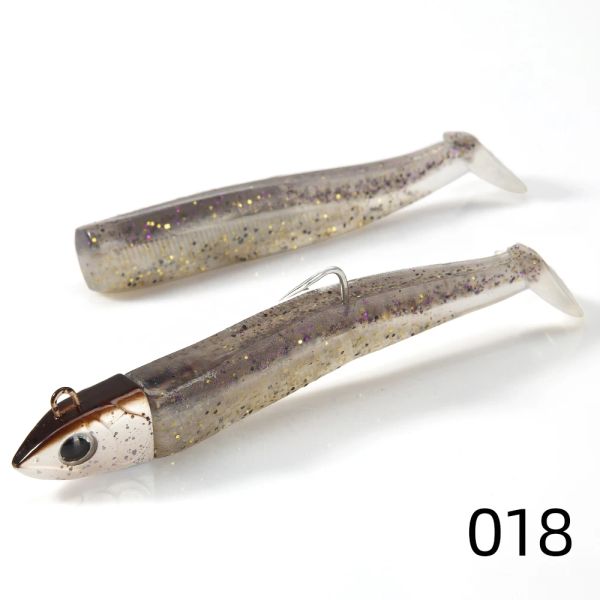 Acessórios Hunthouse Fishing Soft Lure Jig Head 60g/90g/120g Black Minnow para Bass Pike Tail Silicone Is Bait Easy Shiner Jigging Leurre