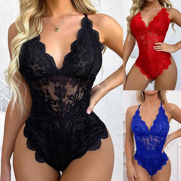 Bras define a Europa e os Estados Unidos Sexy Grande Chave de Roupa Múltiplas Coloras Volor Cross-Bordrantes Deep V Transparente Lace