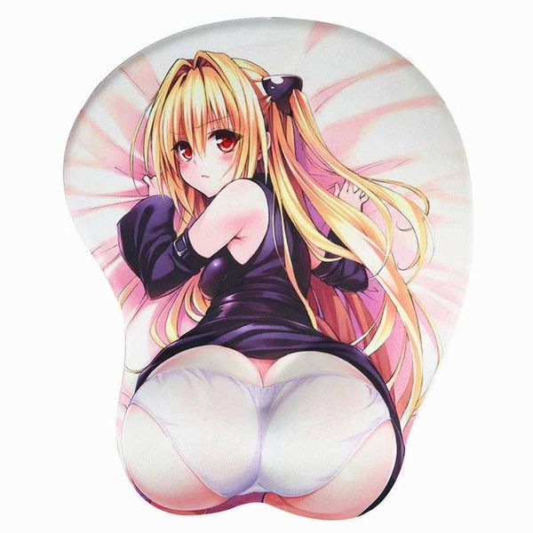 Mouse pads Pulso Restra 3D Rest Round Mouse Pad Gamer Anime Games Mousepad Cartoon Mouse tapetes de mesa fofa Laptop de computador Mat Otaku PlayMat Y240423