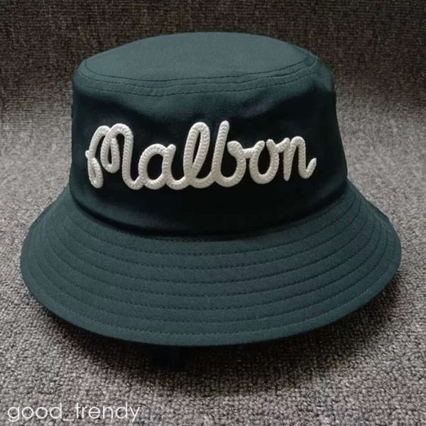 Malbon Geniş Kötü Şapka Kovası Malbon Golf Şapkası Örme Golf Ayarlanabilir Erkekler Kadın Balıkçı Yaz Güneş Beyzbol Kapağı 890
