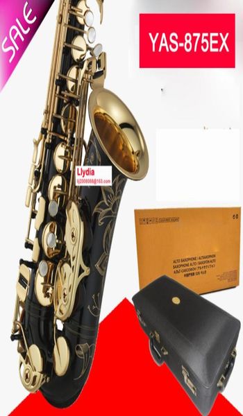 Original Japão Saxofone Alto Yas 875Ex Profissional Gold Gold Key Sax Custom Series Custom SAXOPHONE Nickel com bocal Reeds Neck 6742909