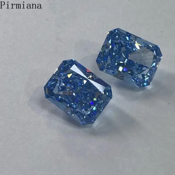 Contas pirtiana personalizável cor azul de cor de alto carbono diamante de zircônia cúbica Pedra solta para fazer jóias