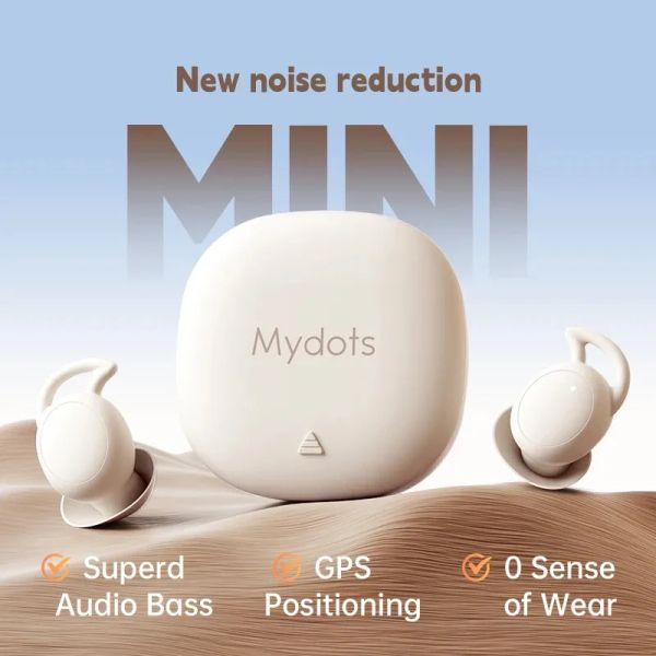 Fones de ouvido 2024 Novo Mini Mini Sono Sleep Bluetooth Earbuds App Phoedphones Ruído Cancelando o fone de ouvido Música de fone de ouvido para todos os telefones