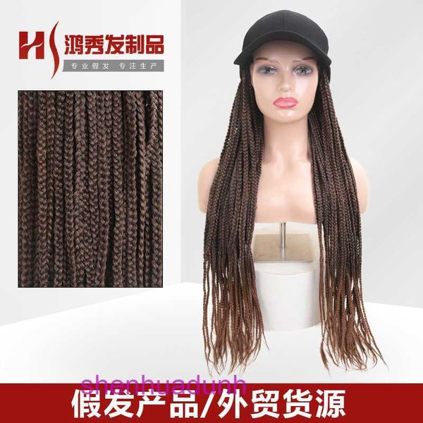 Фабрика розетки моды Wig Hair Online Shop Hat Увеличенная окружность головы интегрированная грязная косяка Три шляпа регулируется