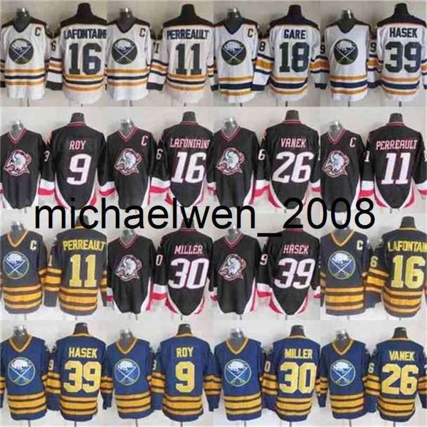 Maglie Kob Weng 9 Evander Kane 11 Gilbert Perreault 16 Pat Lafontaine 26 Thomas Vanek 30 Ryan Miller 39 Dominik Hasek