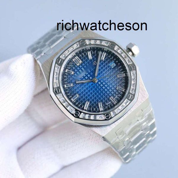 AP Menwatch Auto APs Damen Luxus Diamondcrusted Watch Designer Herren Watch AP Armbandwatch Menwatch mit Box 9MV3 Hervorragende Schweizer mechanische Bewegung