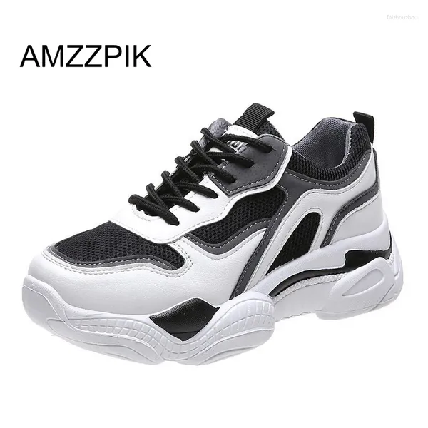 Lässige Schuhe 2024 Walking Women Sneakers Mode Chunky Sneaker Sport bequeme Damen dicke Bottomschuhe Zapatos de Mujer