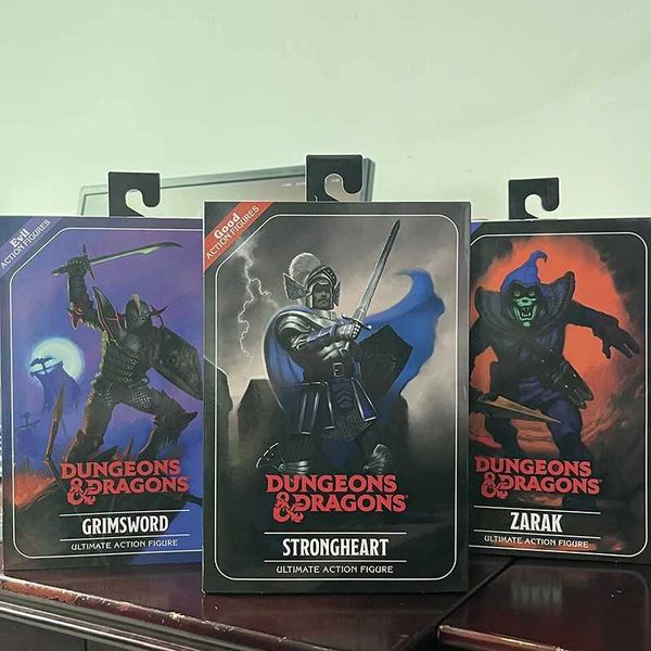 Figuras de brinquedo de ação original Baidai neca Strongheart Zarak Anime Figura Ultimate Grimsword Warduke Ação Figura Toys Modelo de aniversário Decoração de presente T240422