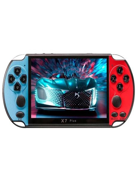 X7 Plus Console de jogo Câmera portátil MP5 HD Filmes Double Rocker 8G Video Music LCD Recarregável portátil FC GBA MD CPS PAP PXP35526142