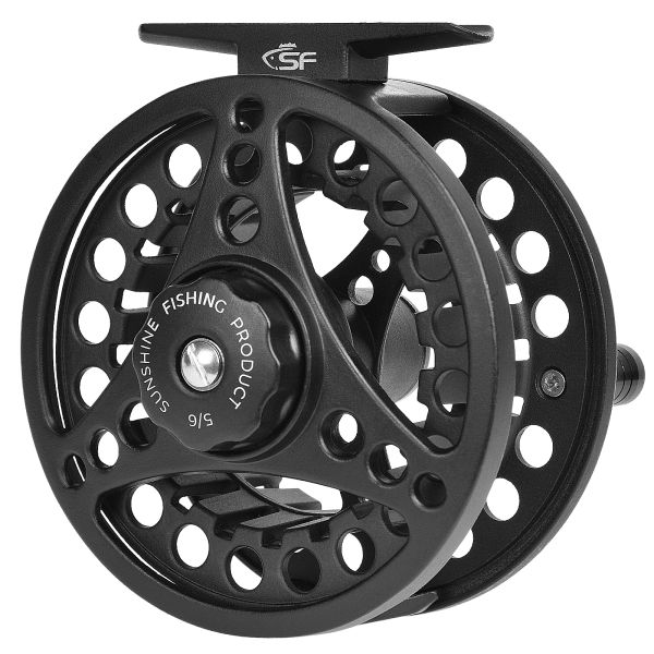 Accessoires SF Fly Fishing Rolle 3/4,5/6,7/8WT Fly Reel Combo Fly Reel Große Arbor Aluminiumlegierung Legierung Körper für Forellenbasskarpfen Pike Panfish