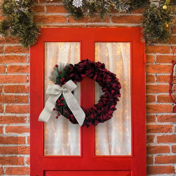 Dekorative Blumen Weihnachten runde Kranz Blumenkränze Wanddekor