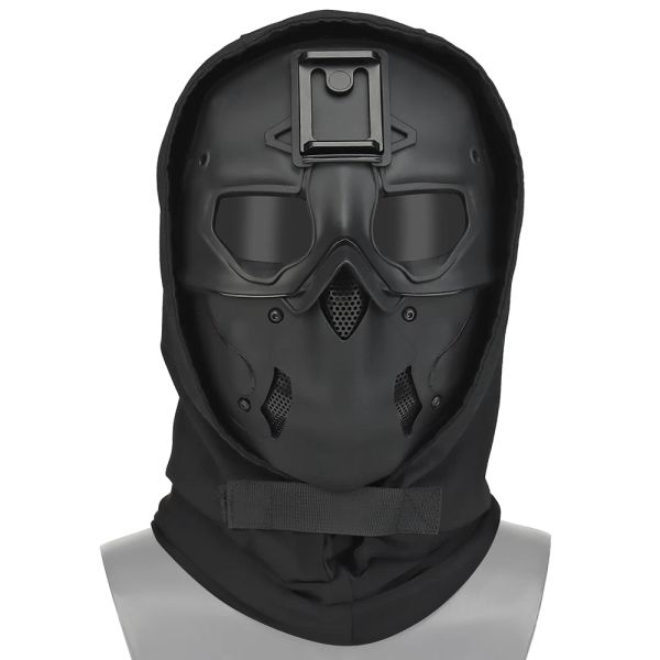 Segurança Tactical Wild Mask Wilding Face Full Face Outdoor Protective AirSoft Mask Halloween Camuflage Máscara Fan Fan Capacete de Máscara leve