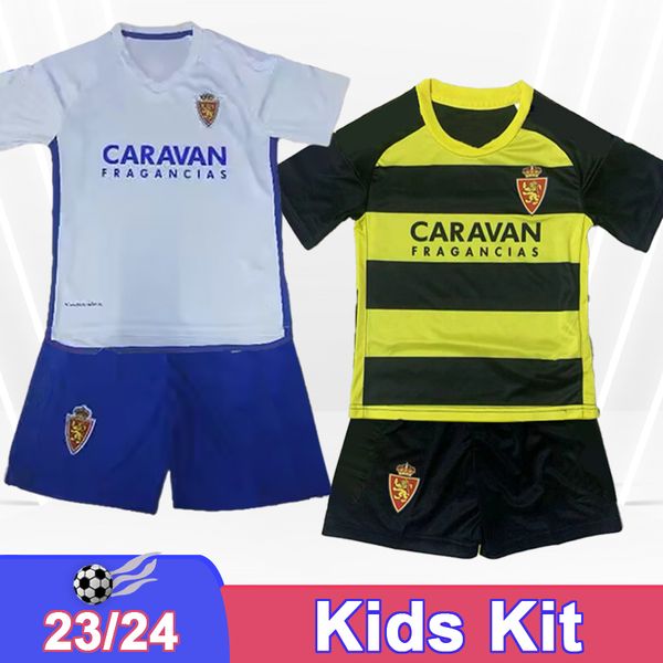 23 24 Maglie da calcio Kit Kids Real Kids Francho Bermejo Puche Frances Nieto Zaragoza Allona abito da bambino con camicie da calcio a maniche corte