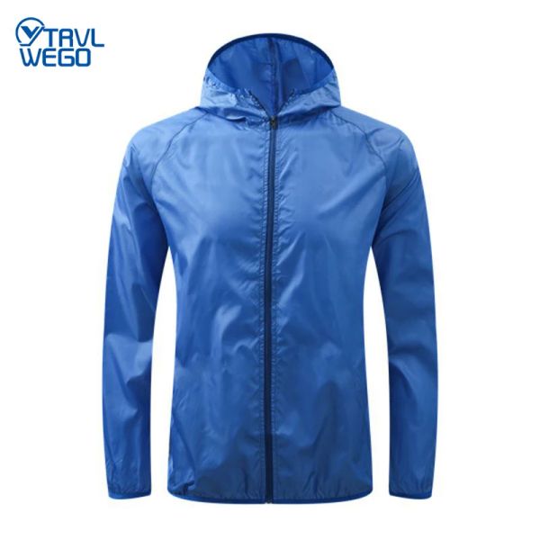 Lichter Trvlwego Outdoor Running Camping Wanderbike Sport Jacke Sonnenproprotekt Ultraleiche wasserdichte dunkle Stria Regen Frauen Männer Mantel Mantel