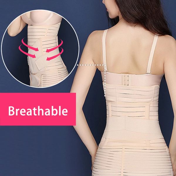 Vestidos 3 em 1 Pós -parto Cinturão para um cinto para maternidade Corset pós -parto Bandragem Recuperação de corpo Apoio Cincha de gravidez ciência da cintura