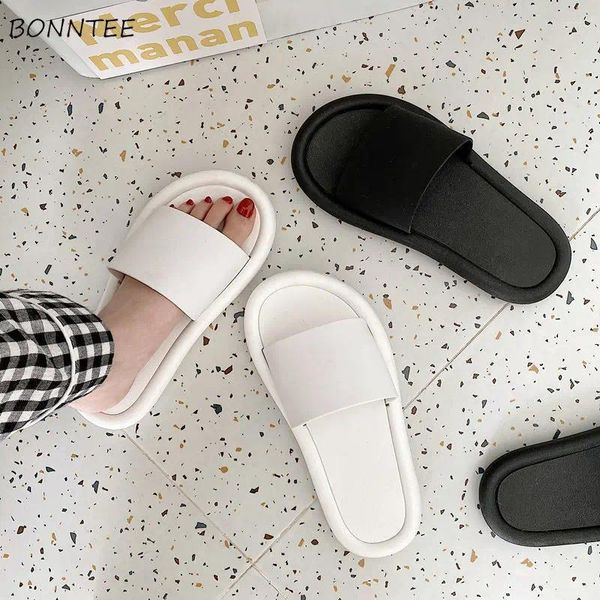 Slippers Mulheres simples femme casual fora de streetwear de streetwear de todos