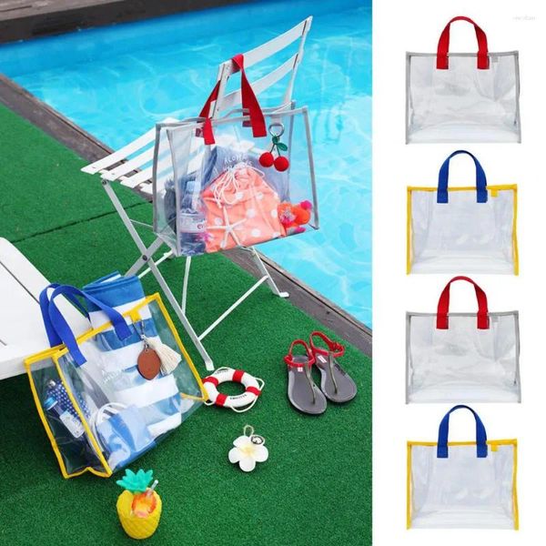 Aufbewahrungstaschen stilvoller Schwimmbeutel große Kapazität Anti-Kratzer-Tasche klare PVC-Handtasche