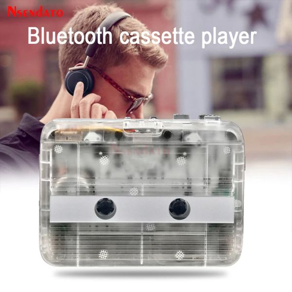 Player Protable Bluetooth in plastica Bluetooth Cassette Music Adattatore Adattatore Personal FM Cassette Radio Cassette Convertitori con Autorever