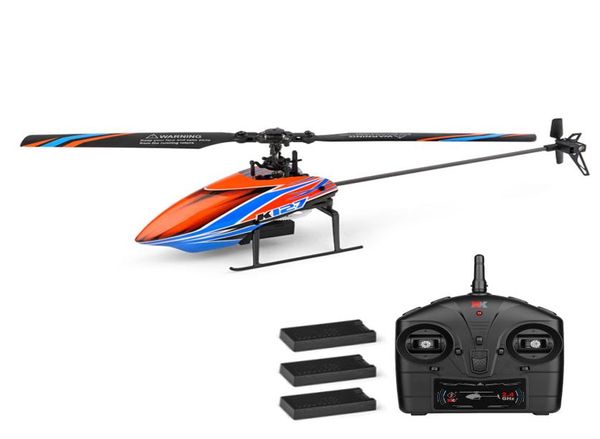 Wltoys XKS K127 RC Helicopter Remote Control Elicopter per principianti 6axis Gyro Single Blade Aeromobile RC Altezza fissa 4CH RTF7271183