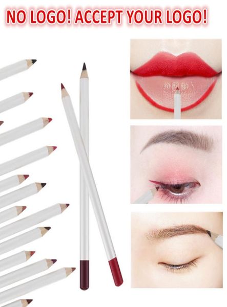 Marka Beyaz Dudak Kalemleri Uzun Süreli Pigmentler Mat Liplinner Su Geçirmez Kaş Pencil Eyeliner Makyaj Aracı You Logo6557256