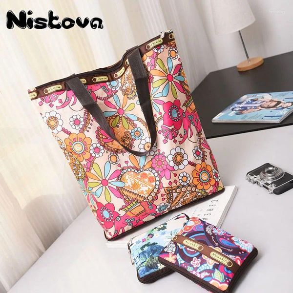 Sacolas de compras Oxford Ploth Ploth High Capacity Bolsa de ombro portátil Grande bolsa dobrável bolsa casual bolsa dobrável