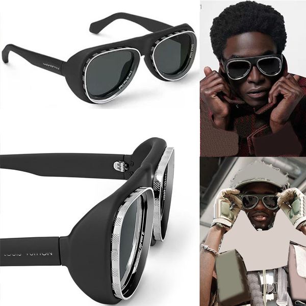 MENS 2024 Primavera estate New Fashion Street Photo occhiali da sole T Spettatore Designer di alta qualità SunVisor per esterni con scatola Z2445