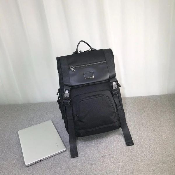Backpack Men Fashion Black Comodo Cucciolo magnetico Nylon Computer 232651NVY