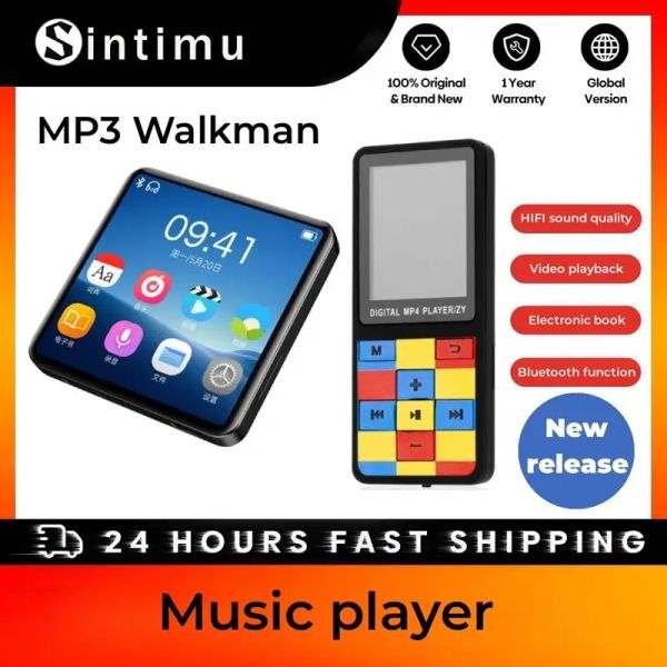 Игрок MP3 Player Bluetooth Полнократный сенсорный музыкальная музыка личная стерео встроенная динамика Sport MP4 видеоплеером электронная книга/рекордер/будильник