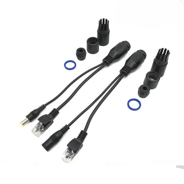 2024 Hot Poe Cable Пассивная мощность над Ethernet Adapter Cable Cable Splitter Splitter Модуль питания 12-48 В для IP-камеры.