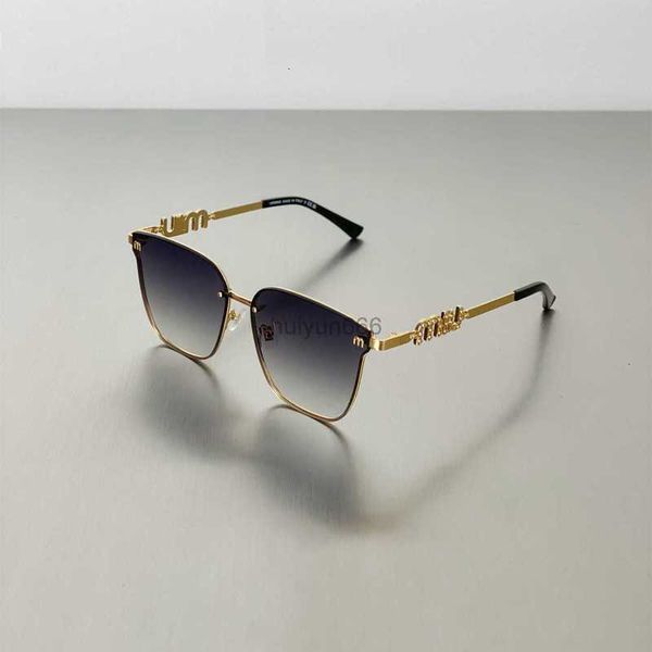 Occhiali da sole designer classici occhiali goggle miao show stile occhiali da sole a filo oro sottile