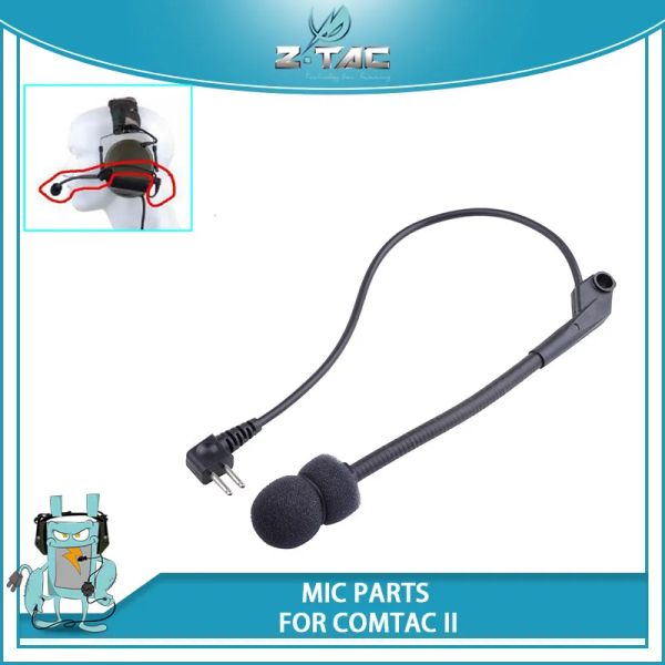 Acessórios Z peças de microfone tático ajustadas apenas para o fone de ouvido tático ZTAC COMTA II AirSoft Z040