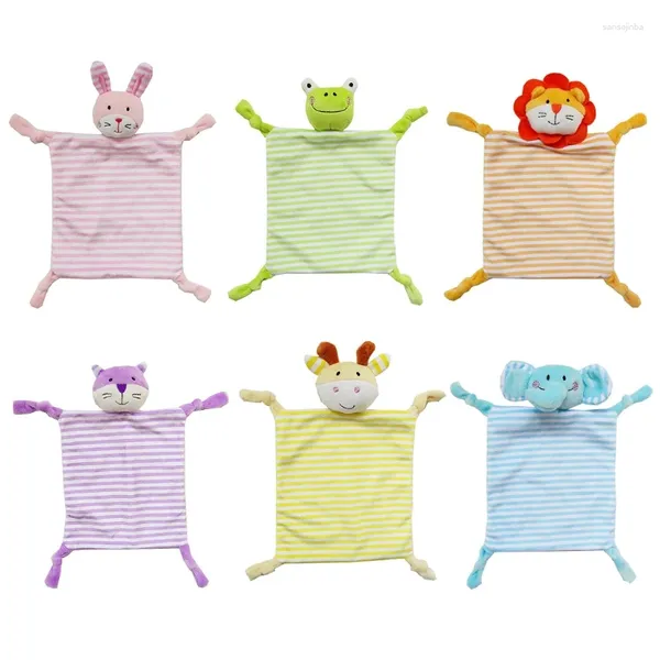 Coperte giocattoli per bambini Coperta di sicurezza morbida ora di andare a letto così tanto peluche asciugamano sleepase bambole imbottite elefante