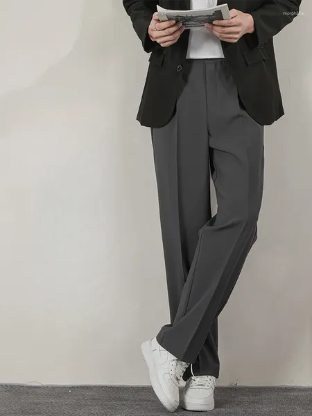 Herrenhose Streetwear Mode Männer Hosen schwarz Harajuku übergroße lässige 2024 Koreanische Büro tragen Anzug männlicher Blazer A42