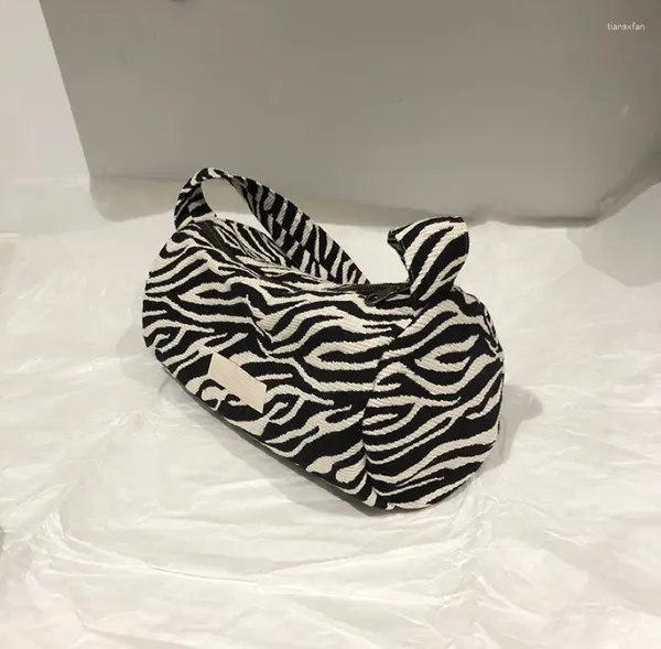 Bag 2024 Primavera/verão Original Zebra Padrão de um ombro de ombro