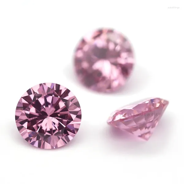 Lose Diamanten 2,0 mm kubische Zirkonia Gemstone Pinkfarbe 5A 1000pcs CZ Synthetic Stones für Schmuck