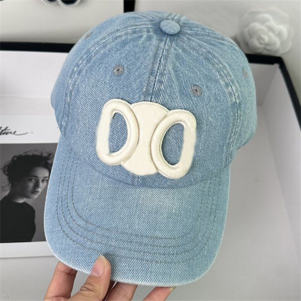 Мужские ковбойские джинсовые кепки Blue Black Designer Baseball Cap Роскошная шляпа женская Sunhats SP2-5 Спортивные спортивные шляпы CASQUETT