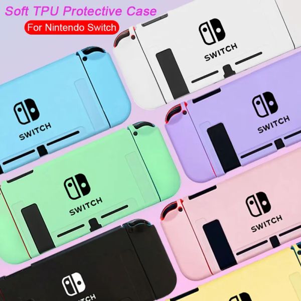 Casos Caso de colorido de doces fofo para Nintendo Switch Game Console NS Joy Controlador Shell Shell