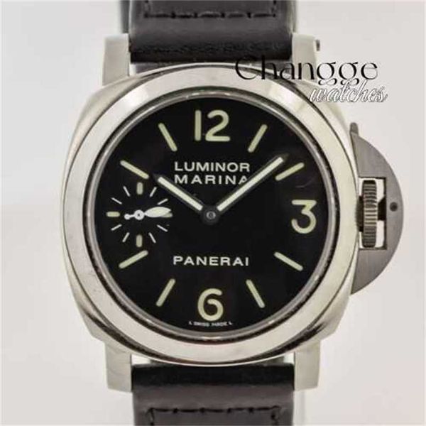 Мужские кварцевые часы водонепроницаемые дизайнерские теги Panerai Luminno Mariinaref Pam 111 Men's Heanlage Steel Manual Cal Op XI