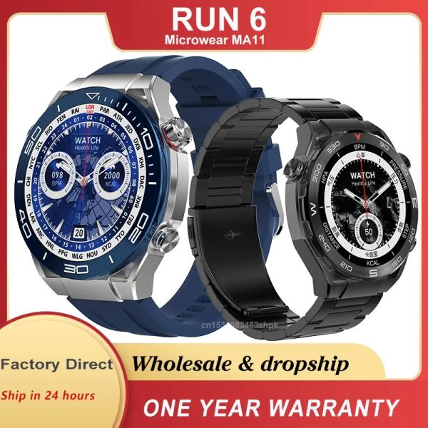 Controle ma11 relógio inteligente 2 GB Chatgpt Compass nfc gps rastrear SOS Carregamento sem fio Bluetooth Call IP68 Run 6 ao ar livre Smartwatch Men