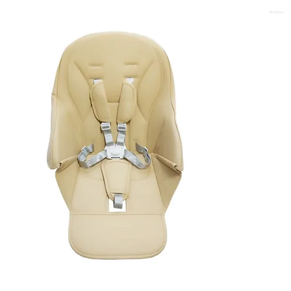 Peças de carrinho Cushion para o assento para peg perego siesta zero 3 aag prima pappa alta cadeira bebê pu de couro de segurança cinto de ombro bloco