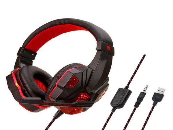 Проводная соевая компьютер PS4PS5 Game Luminous Hearphone Headset8791889