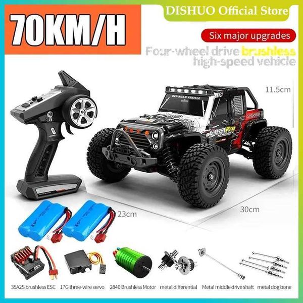 Электрический/RC Car RC Cars 16103PRO 50 км/ч или 75 км/ч со светодиодом 1/16 Бесщеточный мотер 4WD OFF ROAD 4X4 Высокоскоростной монстр для монстров.