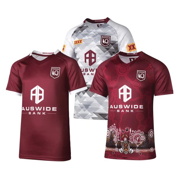 Rugby Maroons State of Origin 2022 Indigeno Training/Captains Run Rugby Jersey Mens