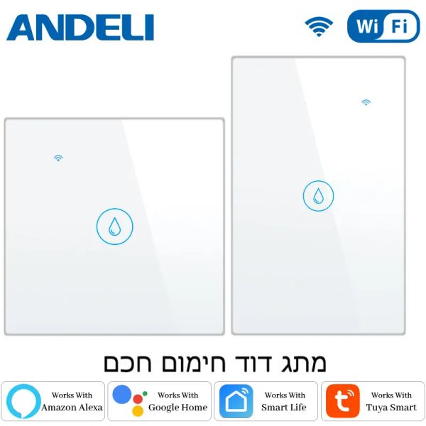 Контроль Andeli Wi -Fi Smart Bell Switch 20A 4400W водонагреватель Smart Life App App Пульт дистанционного управления Alexa Echo Google Home Voice Control