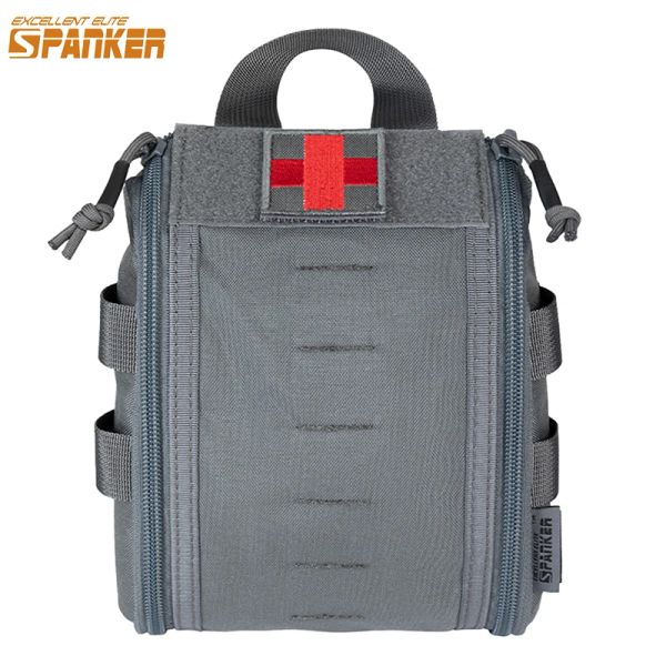Pacote Kit de primeiros socorros táticos Mille Molle Survival Pouch EDC Hunting Vest Ferramentas de Emergência Bag Medical Gear Scissors Bag ao Outdoor