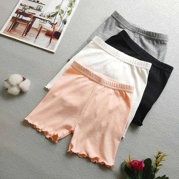 Shorts Kids Girls 100% Baumwolle Sicherheitshose süßes Baby Kurzer Unterhose der höchsten Qualität für Kinder Kleidung H240423
